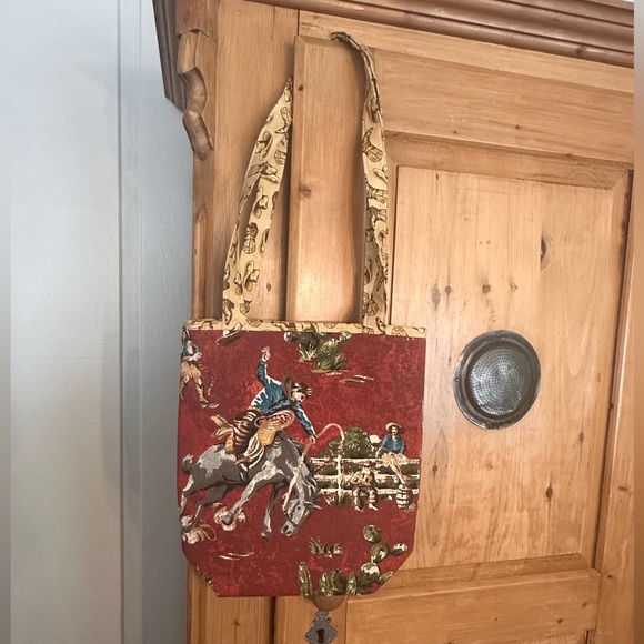 One-Of-A-Kind Rodeo Purse/Reusable Shopping Bag Handmade - Picture 2 of 9